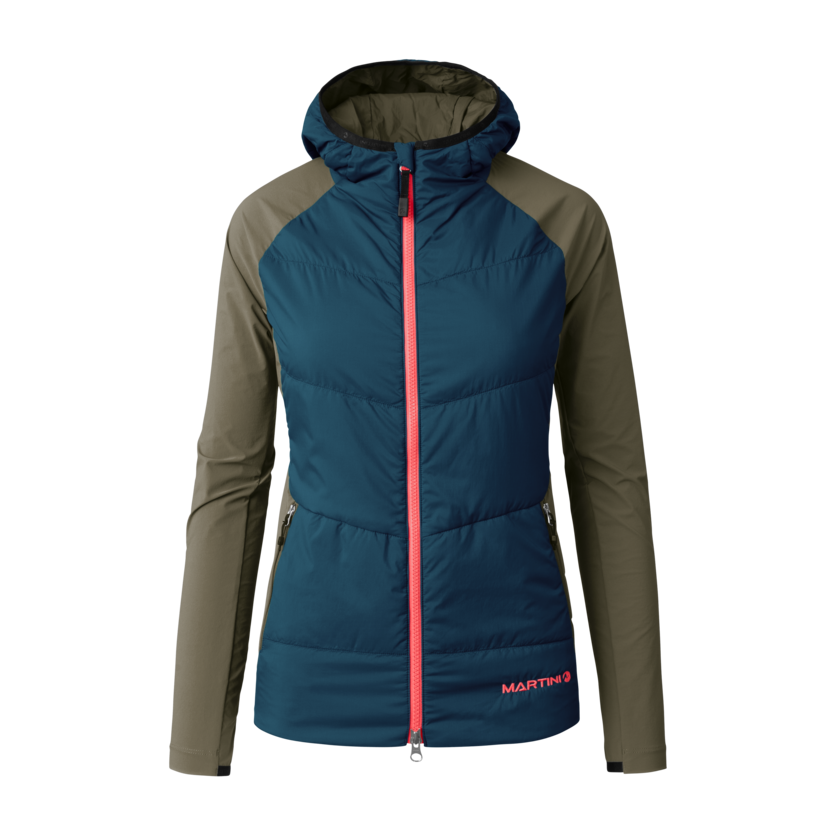 Martini Sportswear - Highventure Hybrid Jacket G-Loft® W - Hybridjacken in poseidon-moss - Vorderansicht - Damen