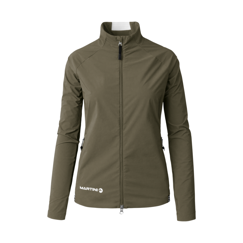 Martini Sportswear - Trektech Midlayer Jacket W - Midlayers in moss - front view - Women