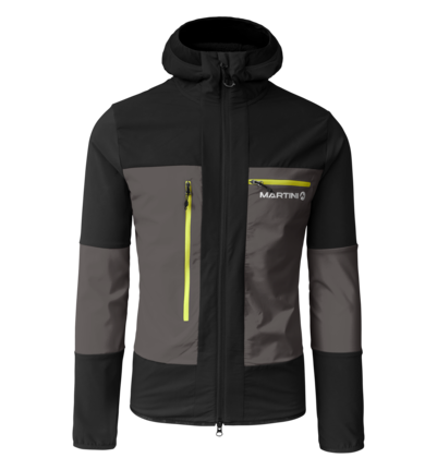 Martini Sportswear - Wildtrack Hybrid Jacket Primaloft® Active M - Hybrid jackets in black-steel - front view - Men