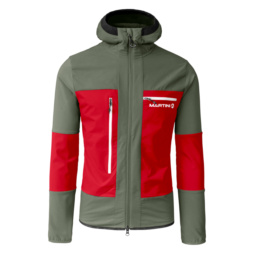 Martini Sportswear - Wildtrack Hybrid Jacket Primaloft® Active M - Hybrid jackets in mosstone-mars - front view - Men