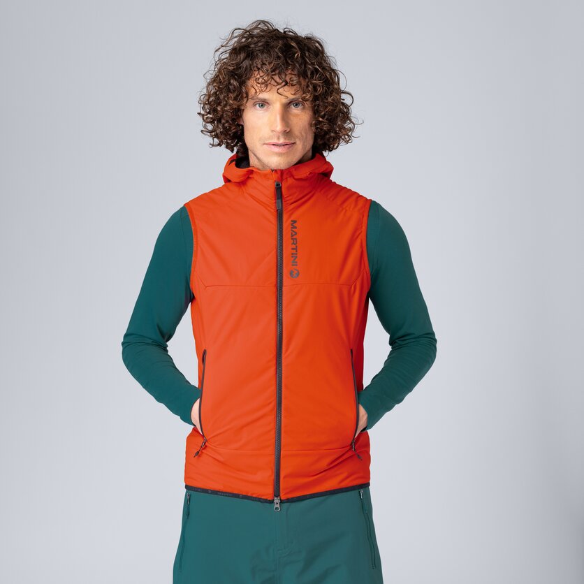 Martini Sportswear - Wildtrack Vest Primaloft® Active M - Gilet in lava - product.alttext.Vorderansicht Model - Uomo