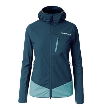 Martini Sportswear - Wildtrack Hybrid Jacket Primaloft® Active W - Hybrid jackets in poseidon-surf - front view - Women