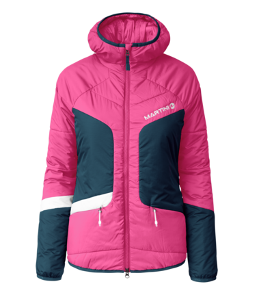 Martini Sportswear - Horizon Padded Jacket G-LOFT® W - Giacche Primaloft e Gloft in rosebud-poseidon - vista frontale - Donna