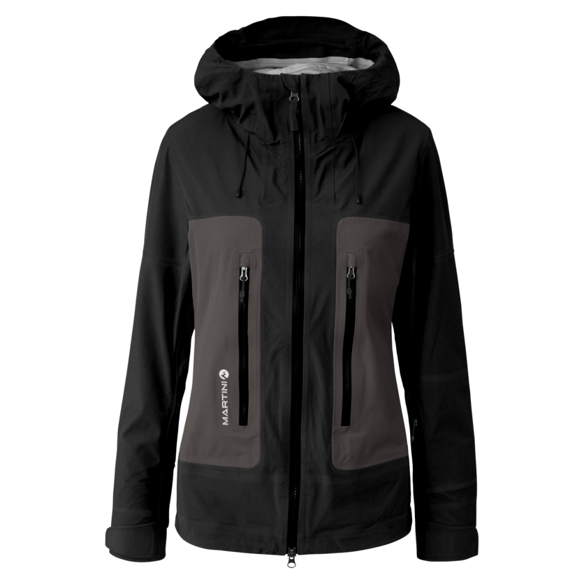 Martini Sportswear - Argon 3L Jacket W - Hardshell Jacken in black-steel - product.alttext.Vorderansicht - Damen