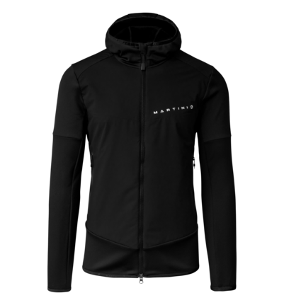 Martini Sportswear - Peakpower Hybrid Windbreaker Jacket M - Hybrid jackets in black - front view - Men