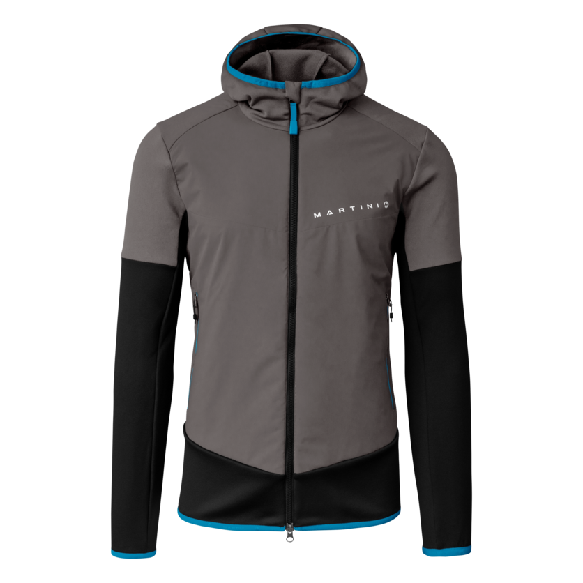 Martini Sportswear - Peakpower Hybrid Windbreaker Jacket M - Hybridjacken in steel-imperial - Vorderansicht - Herren