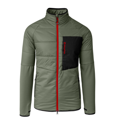 Martini Sportswear - Horizon Hybrid Jacket Primaloft® M - Hybrid jackets in mosstone-mars - front view - Men