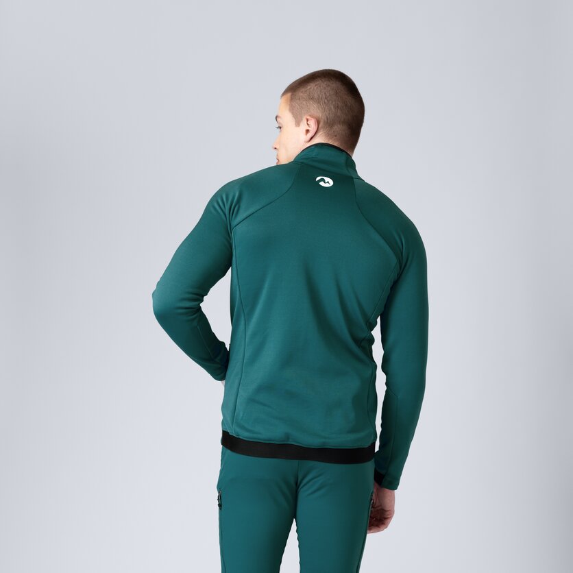 Martini Sportswear - Horizon Midlayer Jacket M - Fleece in seaport-lava - rear view model - Men