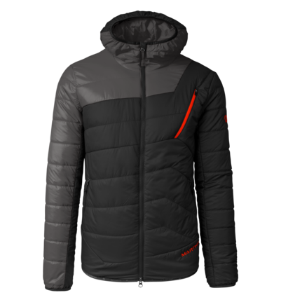 Martini Sportswear - Firstline Padded Jacket Primaloft® M - Primaloft & Gloft Jackets in black-steel - front view - Men