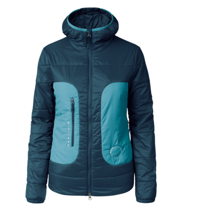 Martini Sportswear - Argon Padded Jacket G-LOFT® W - Giacche Primaloft e Gloft in poseidon-surf - vista frontale - Donna