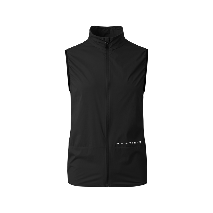 Martini Sportswear - Flowtrail Windbreaker Vest M - Westen in black - Vorderansicht - Herren