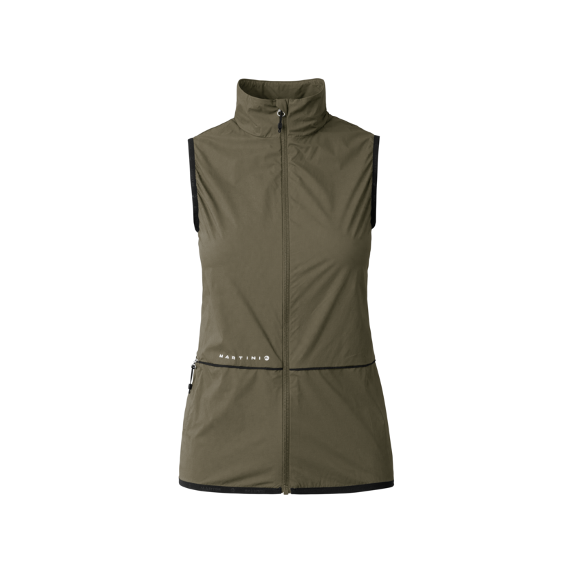 Martini Sportswear - Flowtrail Windbreaker Vest W - Westen in moss - Vorderansicht - Damen