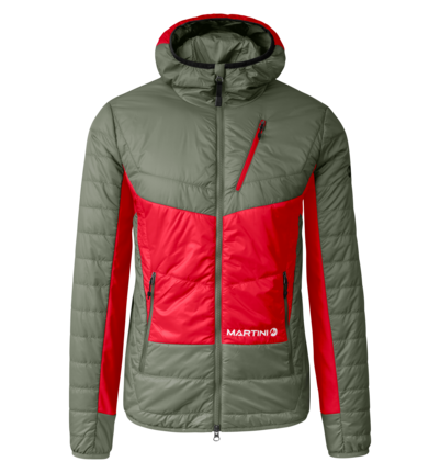 Martini Sportswear - Yalca Padded Jacket Primaloft® M - Primaloft & Gloft Jackets in mosstone-mars - front view - Men