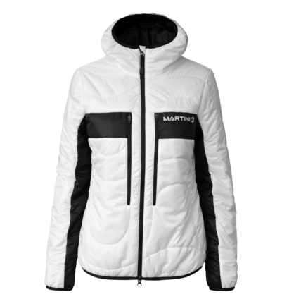 Martini Sportswear - Snowventure Padded Jacket Primaloft® W - Primaloft & Gloft Jackets in white-black - front view - Women