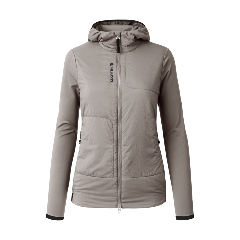 Martini Sportswear - Alpmate Hybrid Jacket G-Loft® W - Giacche ibride in stone-black - vista frontale - Donna