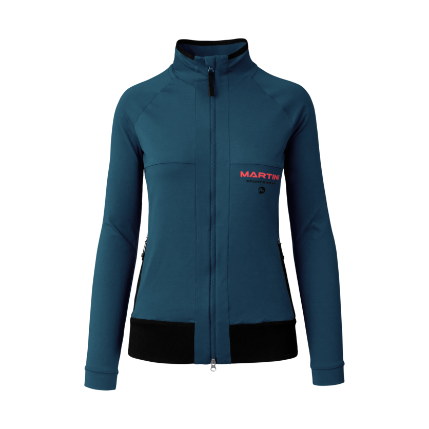 Martini Sportswear - Via Midlayer Jacket W - Midlayers in poseidon-black - Vorderansicht - Damen