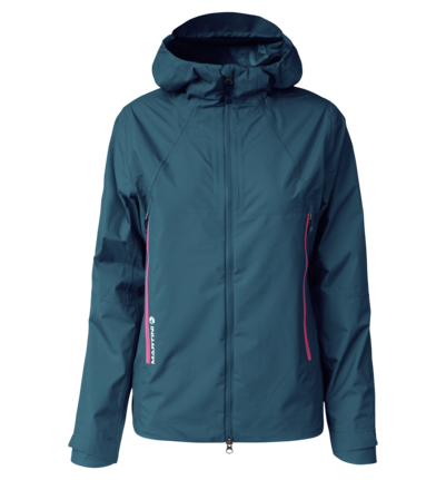 Martini Sportswear - Yalca 2.5L Jacket W - Hardshell jackets in poseidon-rosebud - front view - Women