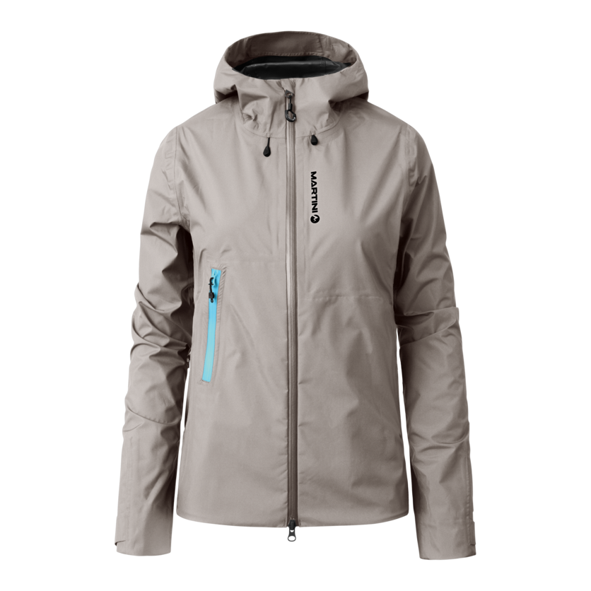 Martini Sportswear - Trektech 2.5L Jacket W - Hardshell jackets in stone-sky - front view - Women