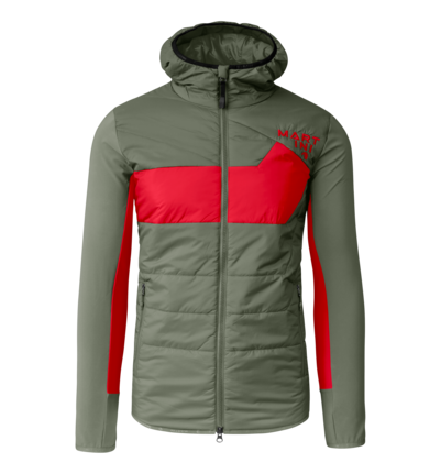 Martini Sportswear - Snowventure Hybrid Jacket G-LOFT® M - Hybrid jackets in mosstone-mars - front view - Men