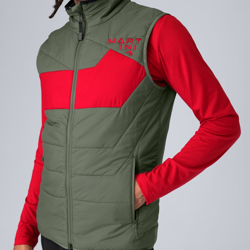 Martini Sportswear - Snowventure Hybrid Vest G-LOFT® M - Westen in seaport-lava - Detail 2 - Herren