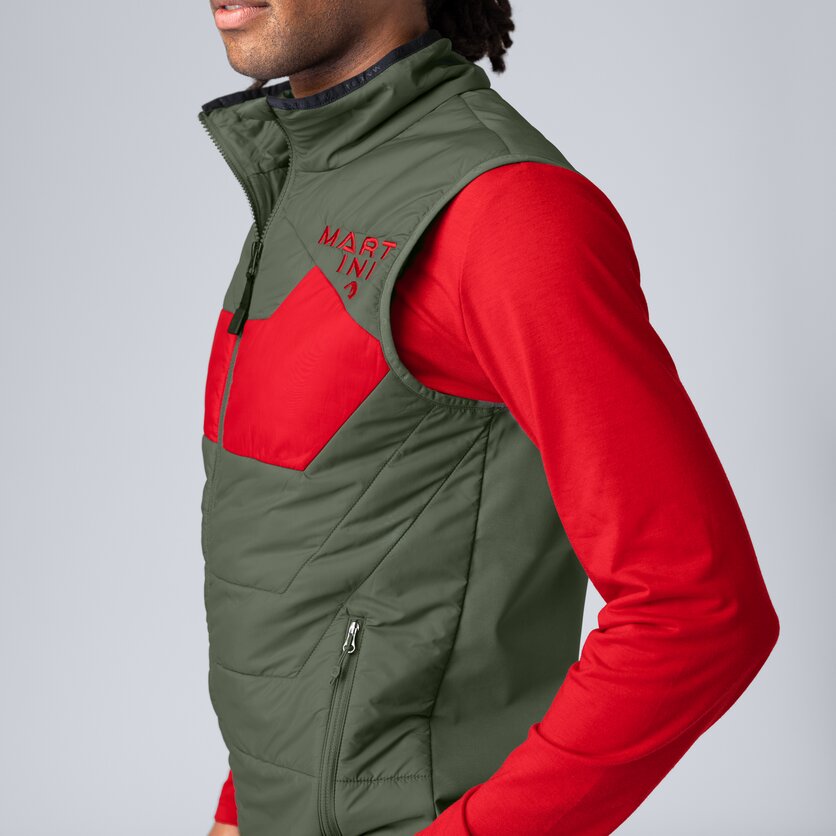 Martini Sportswear - Snowventure Hybrid Vest G-LOFT® M - Westen in seaport-lava - Detail 6 - Herren