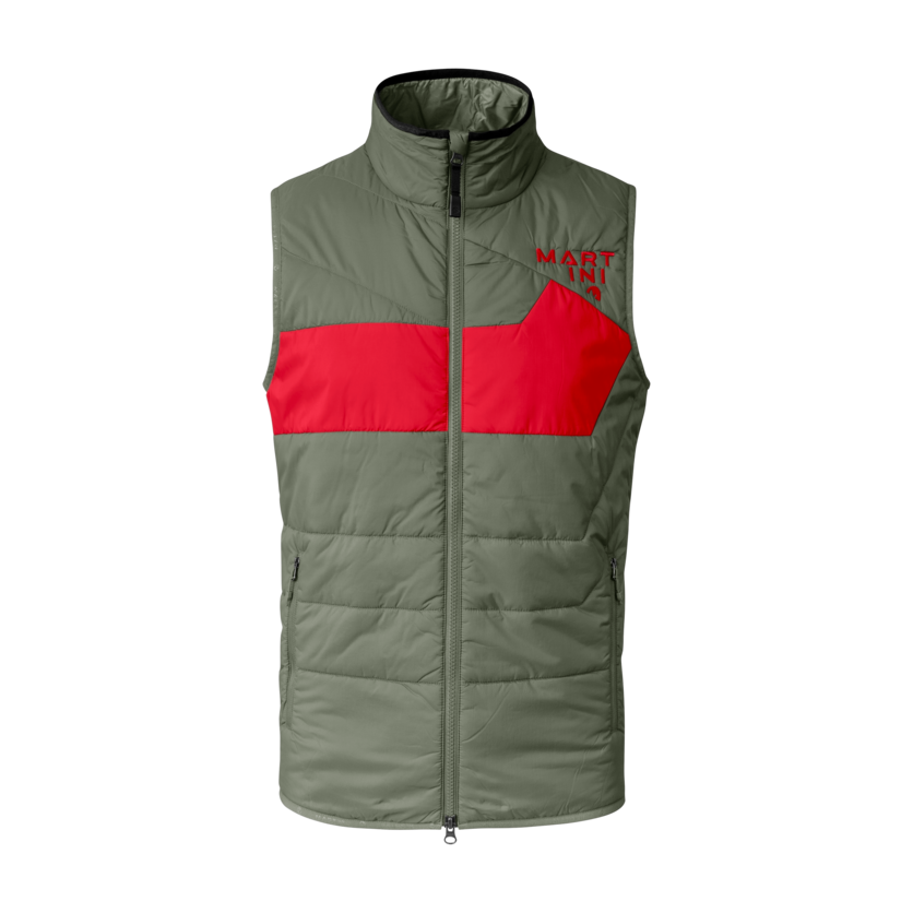 Martini Sportswear - Snowventure Hybrid Vest G-LOFT® M - Westen in mosstone-mars - Vorderansicht - Herren