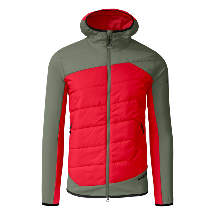 Martini Sportswear - Firstline Hybrid Jacket G-LOFT® M - Hybrid jackets in mars-mosstone - front view - Men