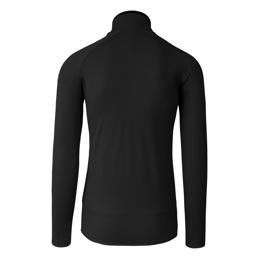 Martini Sportswear - Yalca Hybrid Windbreaker Jacket M - Hybrid jackets in black-steel - rear view - Men