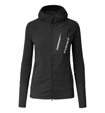 Martini Sportswear - Yalca Hybrid Windbreaker Jacket W - Hybrid jackets in black - front view - Women