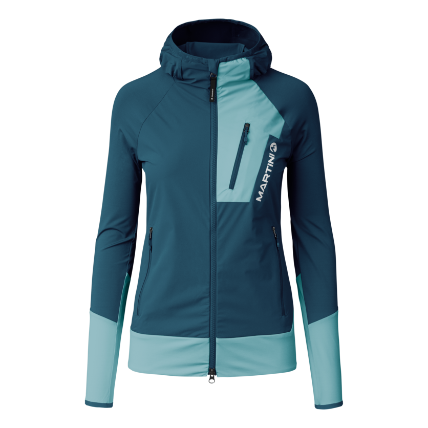 Martini Sportswear - Yalca Hybrid Windbreaker Jacket W - Giacche ibride in poseidon/surf - product.alttext.Vorderansicht - Donna