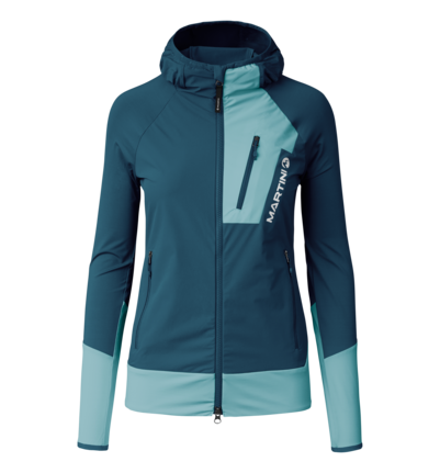 Martini Sportswear - Yalca Hybrid Windbreaker Jacket W - Hybridjacken in poseidon-surf - Vorderansicht - Damen