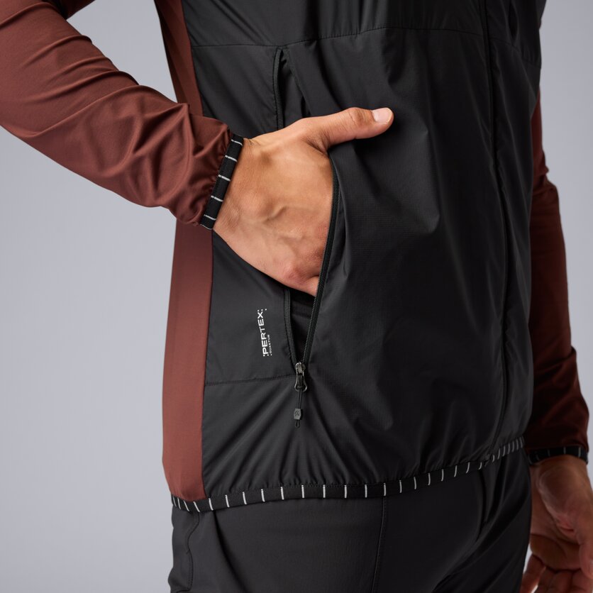 Martini Sportswear - Trektech Hybrid Windbreaker Jacket M - Hybridjacken in black - Detail 2 - Herren