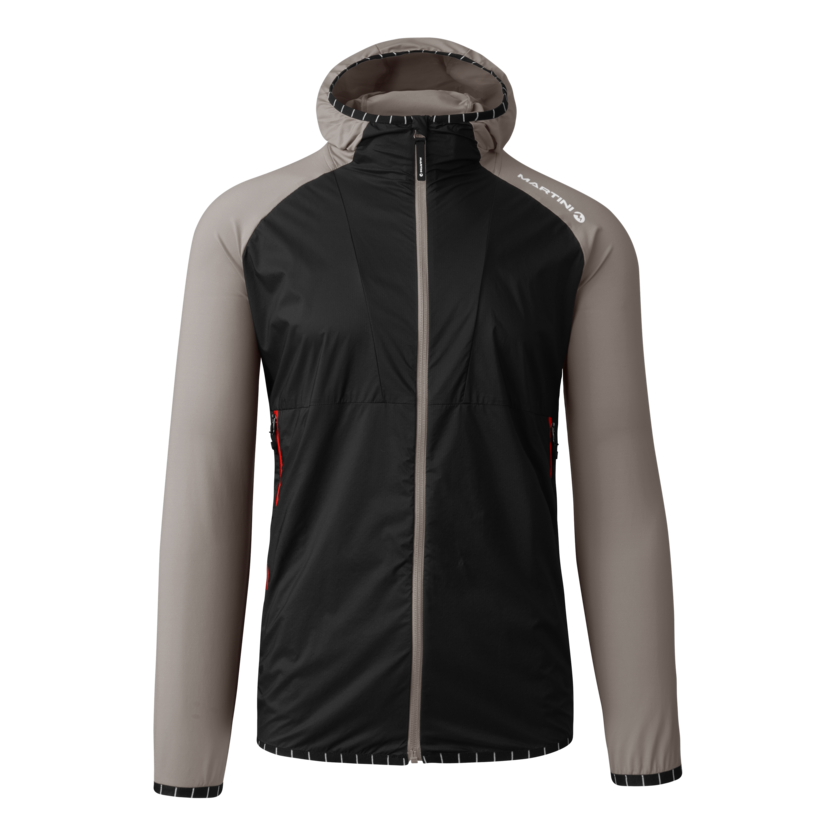 Martini Sportswear - Trektech Hybrid Windbreaker Jacket M - Hybridjacken in stone-black - Vorderansicht - Herren