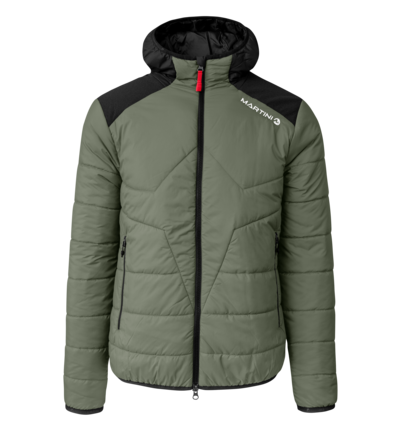 Martini Sportswear - Horizon Padded Jacket G-LOFT® M - Primaloft & Gloft Jackets in mosstone-black - front view - Men