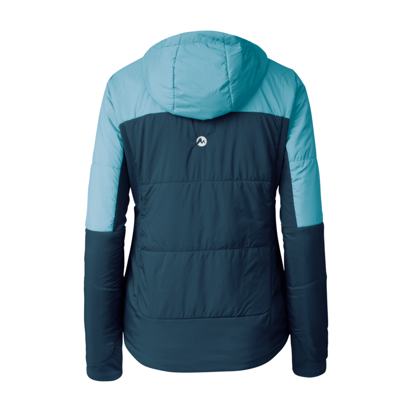 Martini Sportswear - Yalca Padded Jacket Primaloft® W - Primaloft & Gloft Jackets in poseidon-surf - rear view - Women