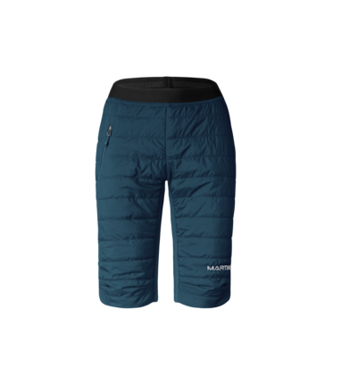 Martini Sportswear - Argon Padded Shorts Primaloft® W - Insulated shorts in poseidon - front view - Women