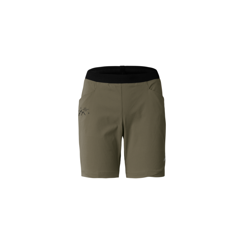 Martini Sportswear - Alpmate Shorts W - Shorts in moss-black - vista frontale - Donna