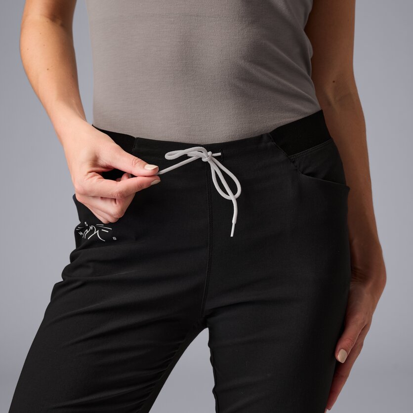 Martini Sportswear - Alpmate Pants W - Long pants in black-white - Detail 4 - Women