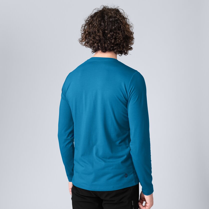 Martini Sportswear - Wildtrack Shirt M - Longsleeves in seaport - rear view model - Men