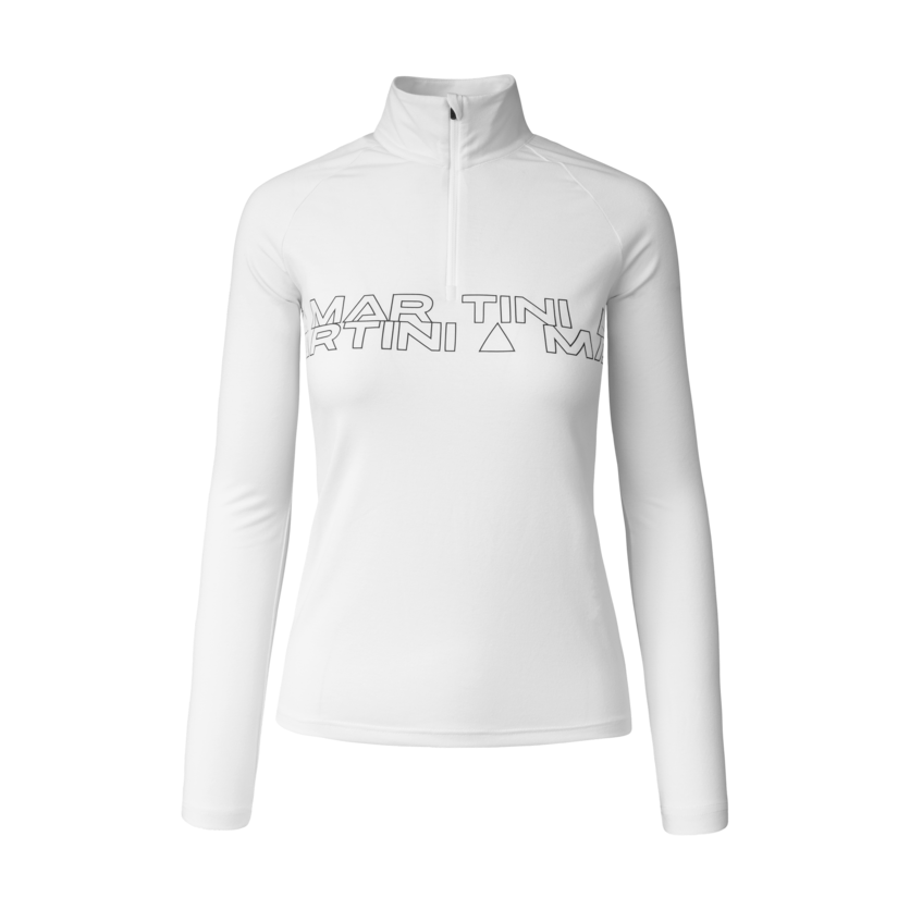 Martini Sportswear - Fullforce Halfzip Shirt W - Langarmshirts in white - Vorderansicht - Damen