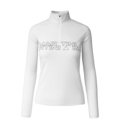 Martini Sportswear - Fullforce Halfzip Shirt W - Langarmshirts in white - Vorderansicht - Damen