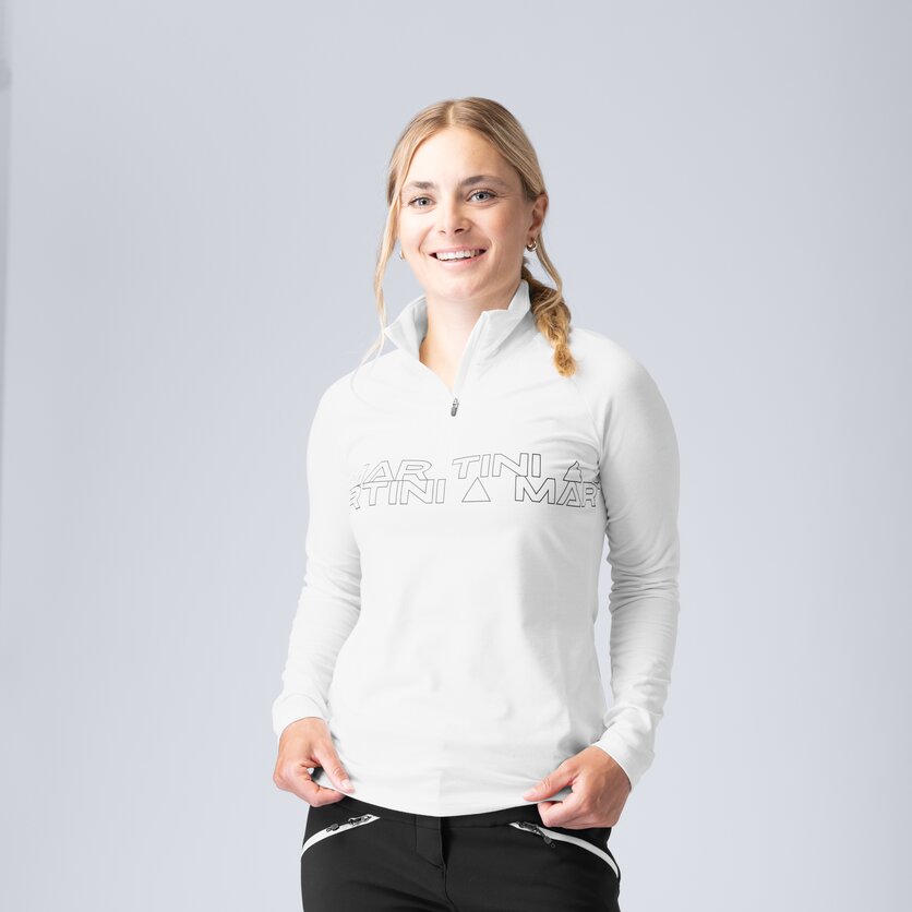 Martini Sportswear - Fullforce Halfzip Shirt W - Langarmshirts in white - product.alttext.Vorderansicht Model - Damen