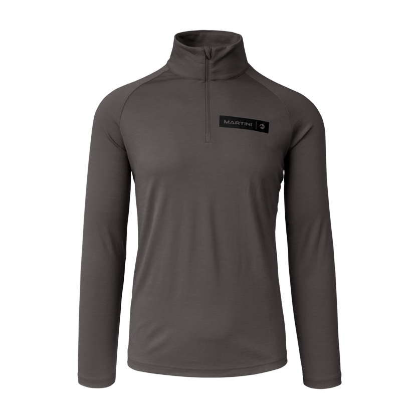 Martini Sportswear - Horizon Halfzip Shirt M - Langarmshirts in steel-black - product.alttext.Vorderansicht - Herren