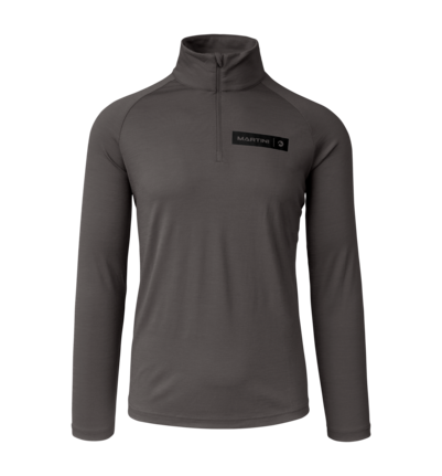 Martini Sportswear - Horizon Halfzip Shirt M - Langarmshirts in steel-black - Vorderansicht - Herren