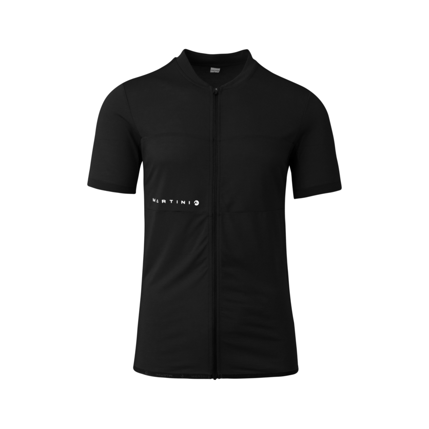 Martini Sportswear - Flowtrail Zip Shirt M - T-Shirts in black - Vorderansicht - Herren