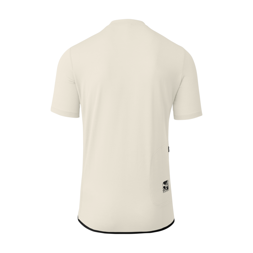 Martini Sportswear - Flowtrail Halfzip Shirt M - T-Shirts in off white-black - Rückansicht - Herren