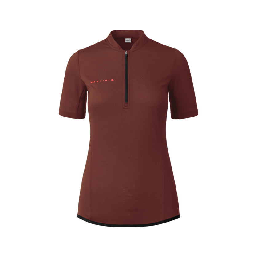 Martini Sportswear - Flowtrail Halfzip Shirt W - T-Shirts in peakan-black - Vorderansicht - Damen