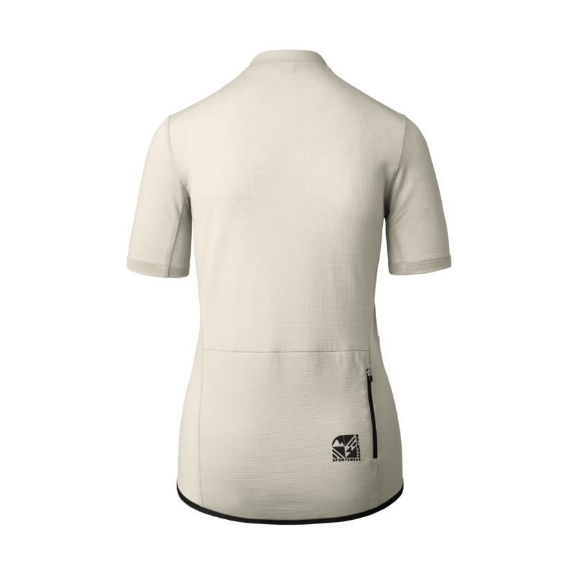 Martini Sportswear - Flowtrail Zip Shirt W - T-Shirts in off white-black - Rückansicht - Damen