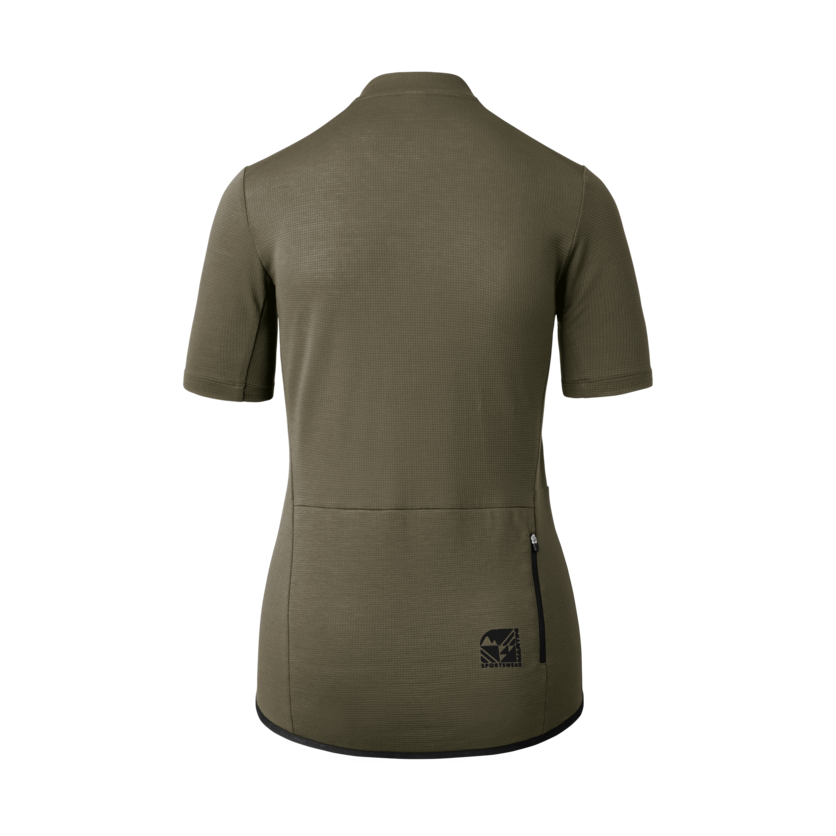 Martini Sportswear - Flowtrail Zip Shirt W - T-Shirts in moss-black - Rückansicht - Damen