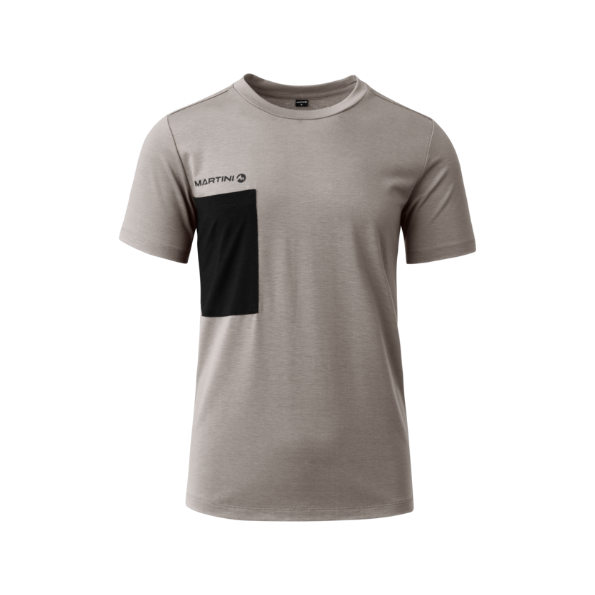 Martini Sportswear - Hillclimb Sport Shirt M - T-Shirts in stone-black - Vorderansicht - Herren